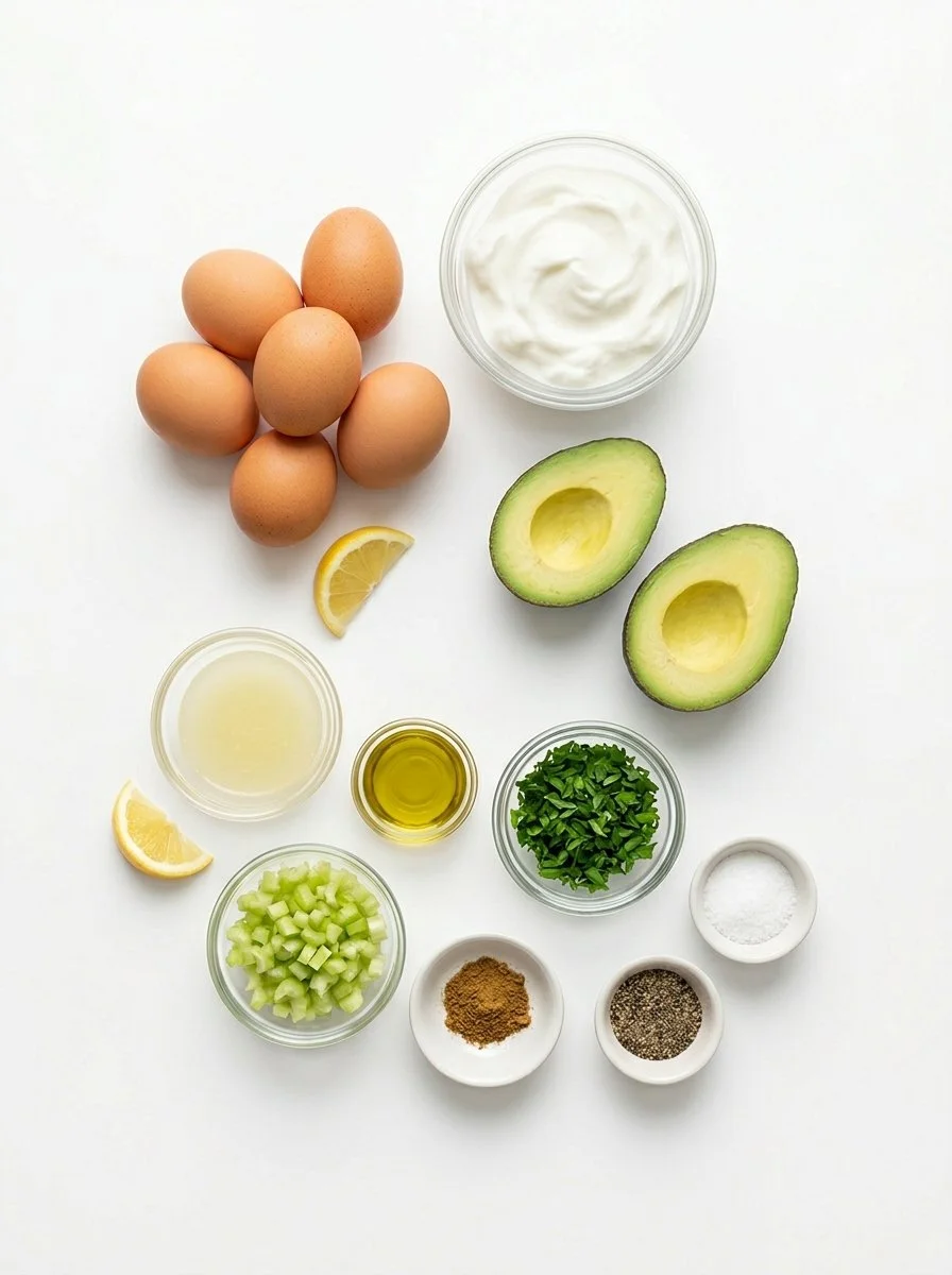 Simple & Zesty Mediterranean Avocado Egg Salad