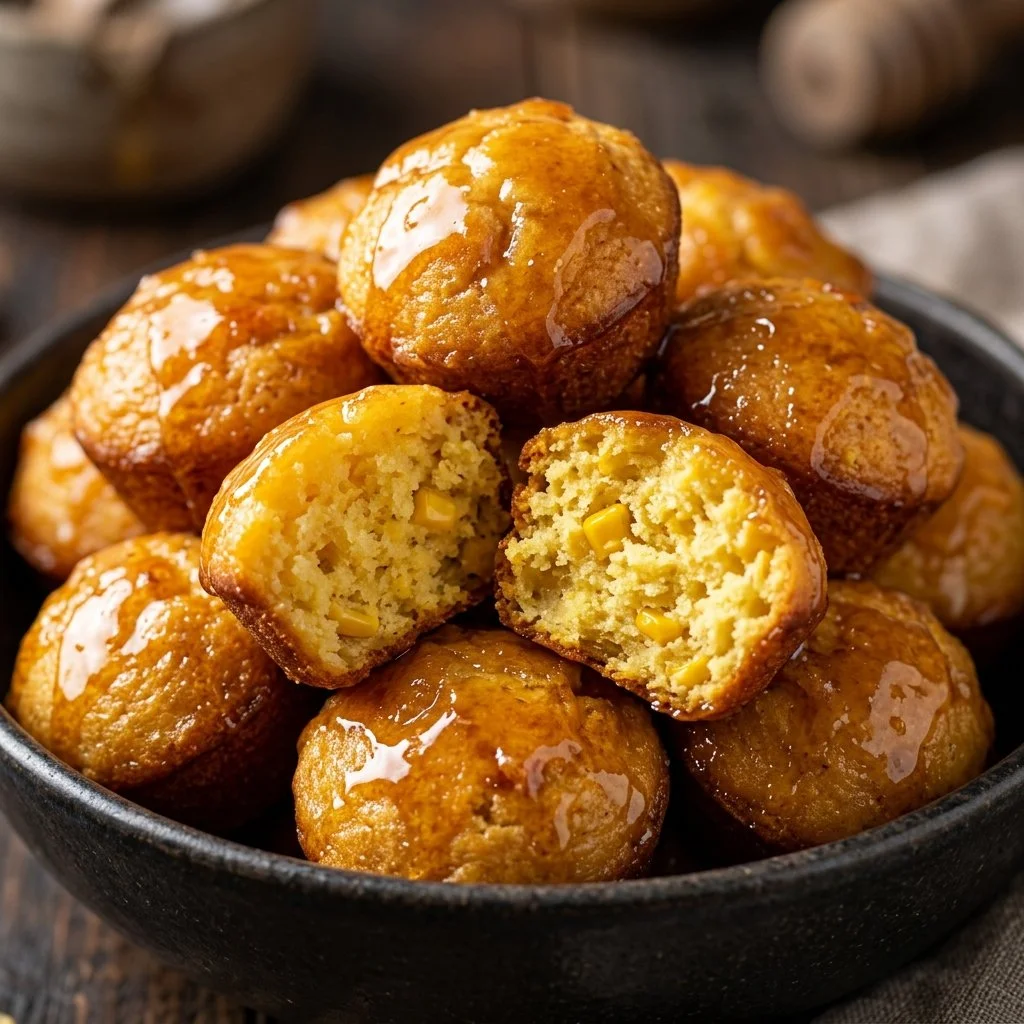 Southern-Style Honey Butter Cornbread Poppers