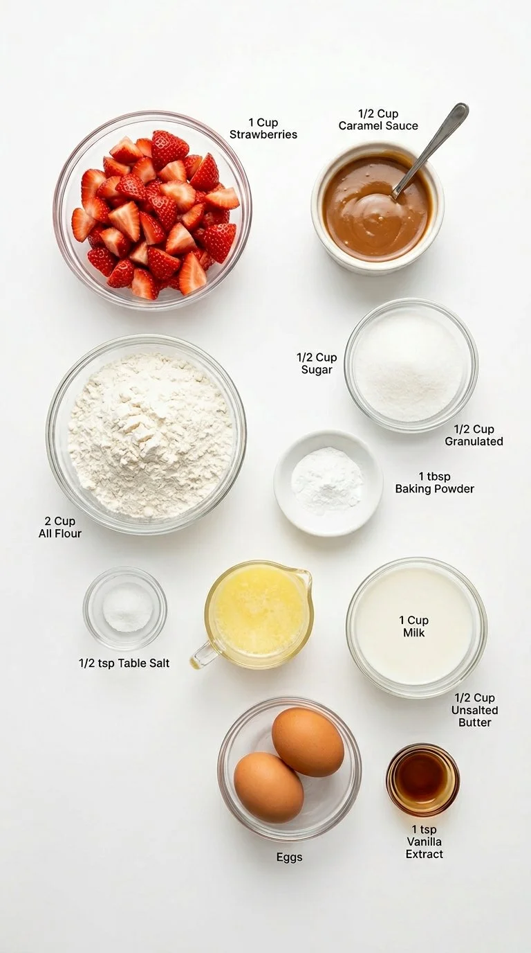 Strawberry Caramel Muffins