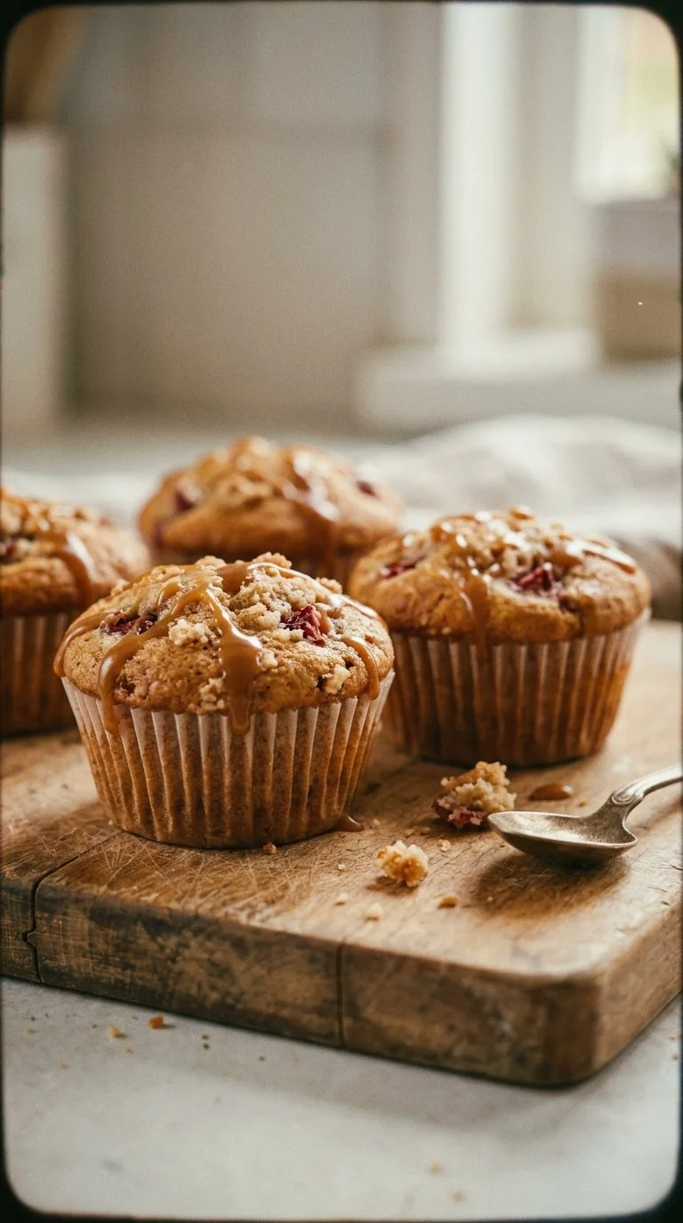 Strawberry Caramel Muffins
