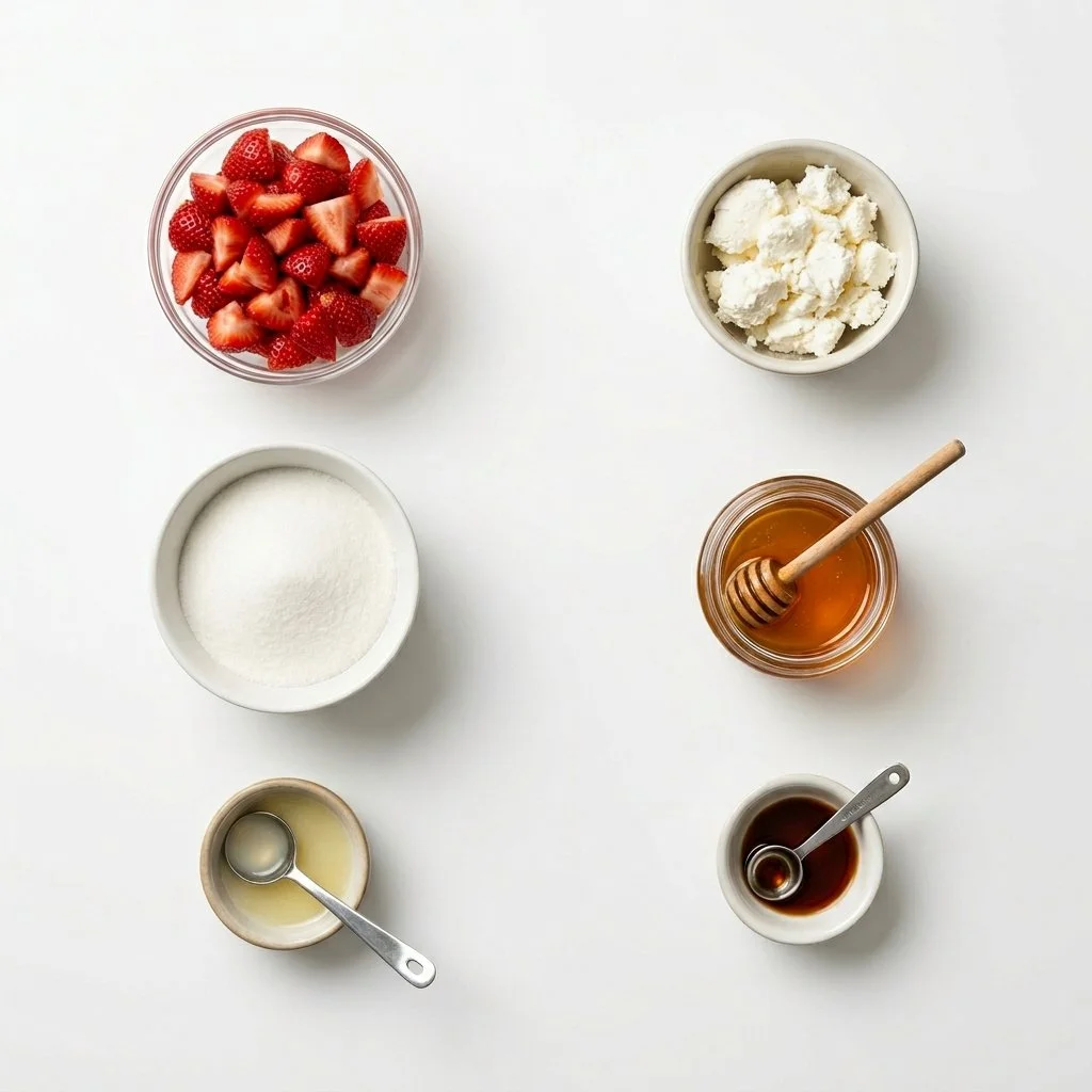 Strawberry Jam with Honey Whipped Goat Cheese