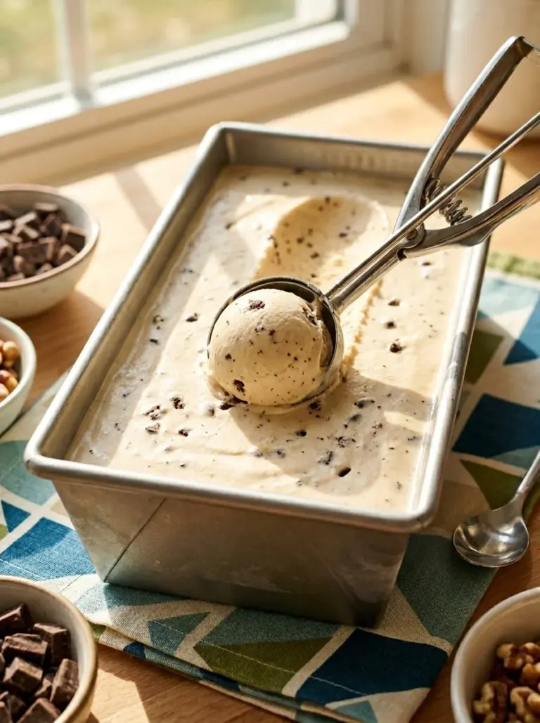 Delicious SunButter Ice Cream in a bowl, perfect for paleo and vegan diets