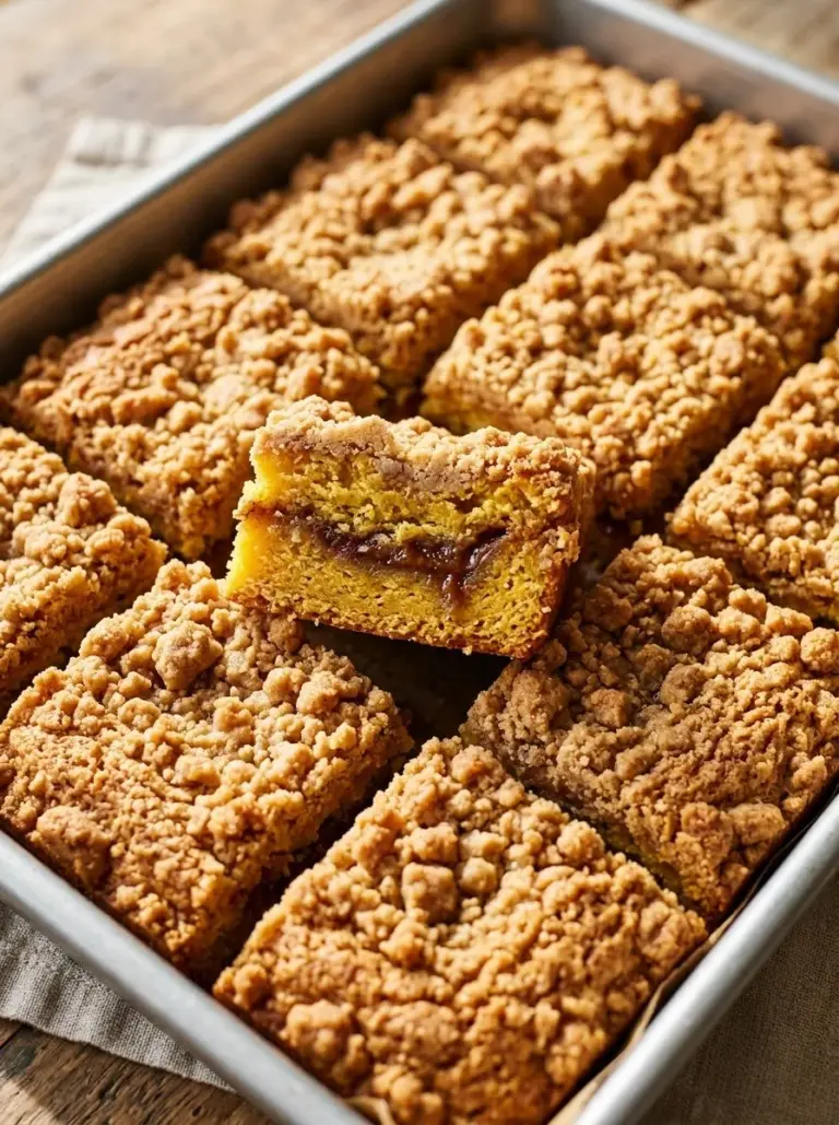 Delicious paleo coffee cake topped with nuts and a hint of cinnamon.