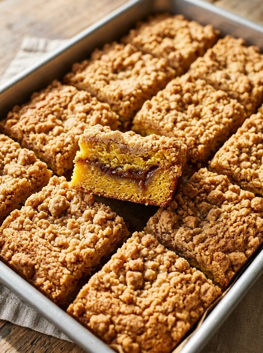 Delicious paleo coffee cake topped with nuts and a hint of cinnamon.