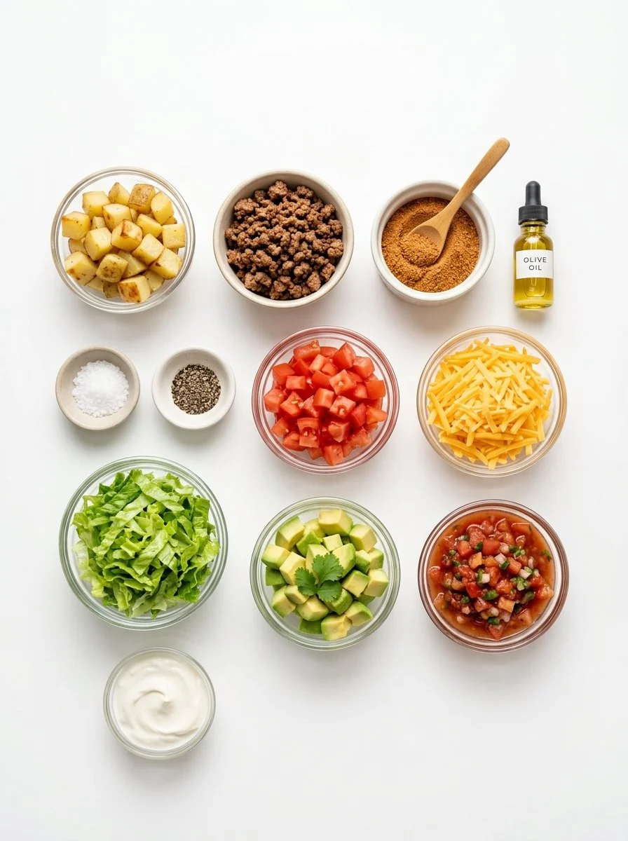 Ultimate Loaded Potato Taco Bowl Recipe