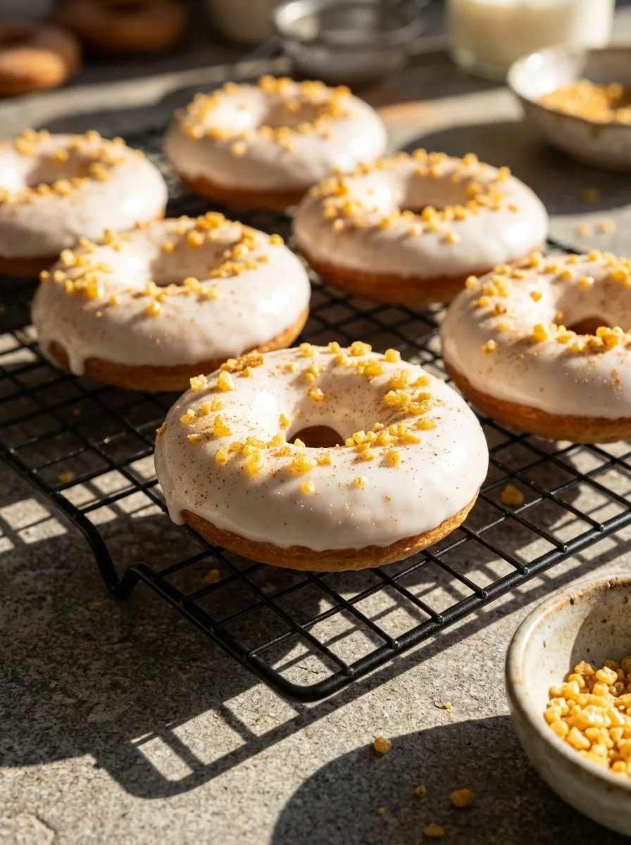 Vegan Carrot Cake Donuts (Gluten Free, Paleo)