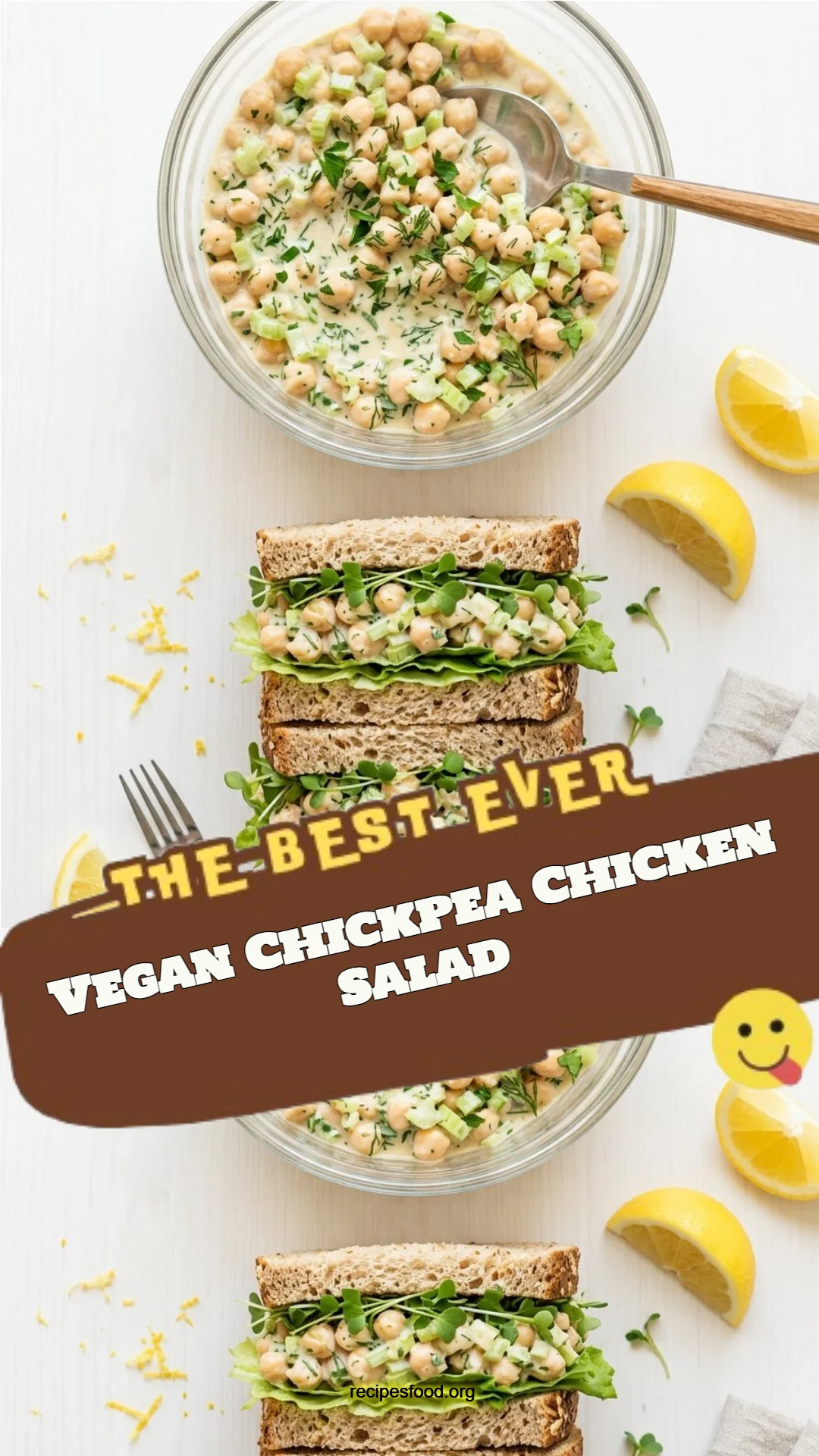 Vegan Chickpea Chicken Salad