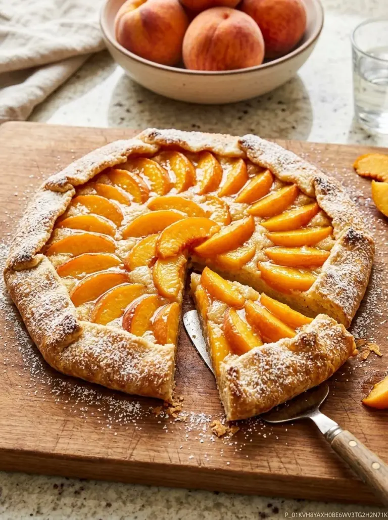 Delicious apricot almond fillo pastry dessert on a plate