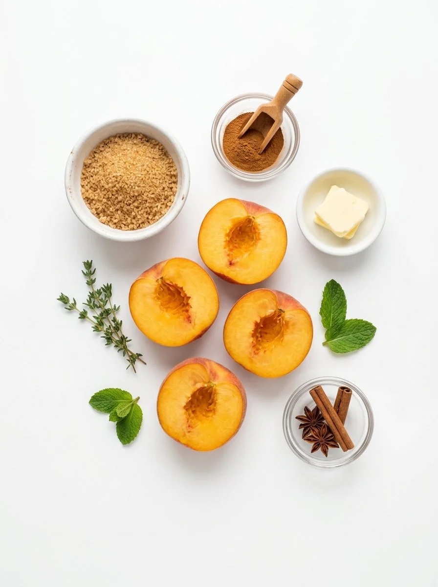 Cinnamon Sugar Baked Peaches | How to Bake Peaches with Brown Sugar, Recipe for Fresh Peaches, Dessert Peaches