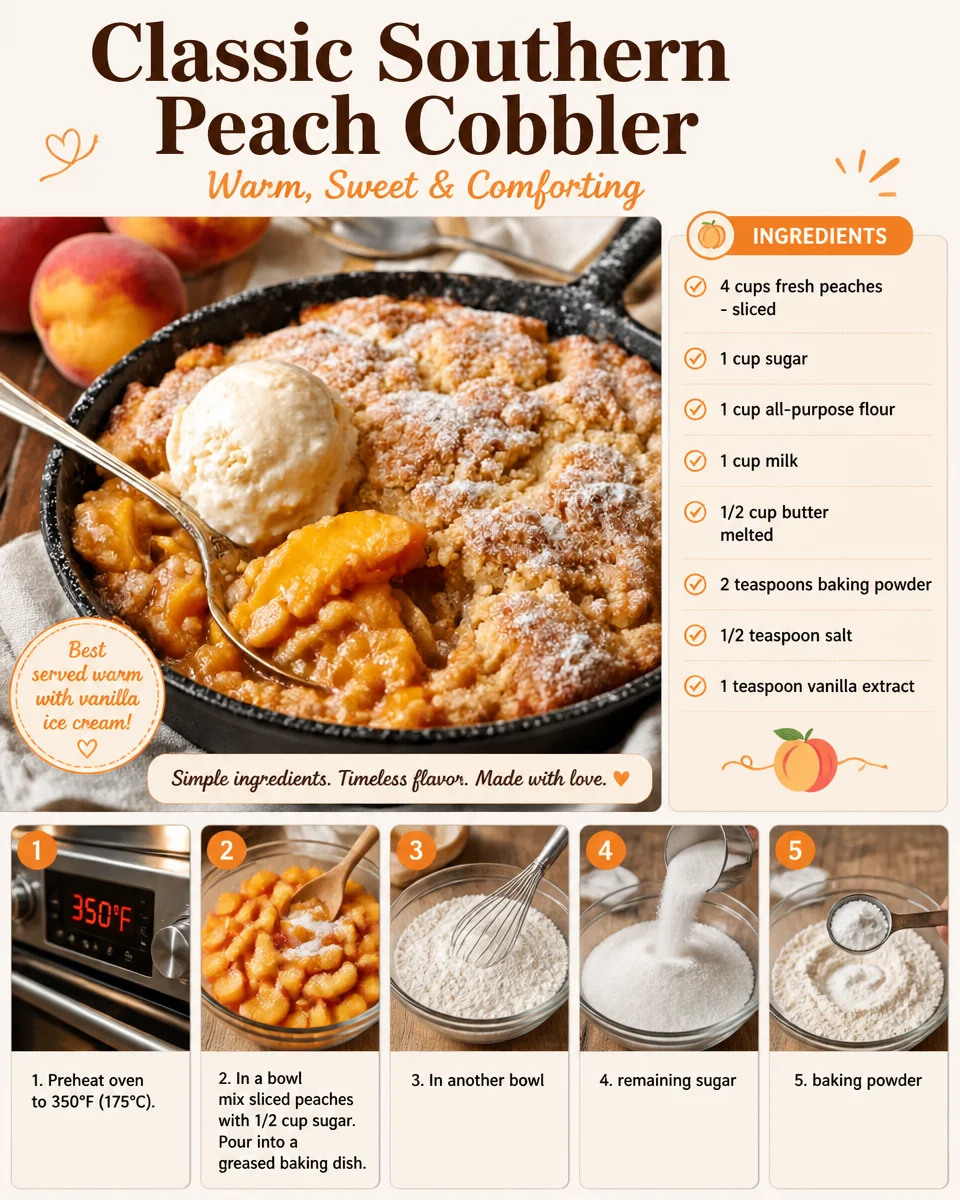 Classic Southern Peach Cobbler