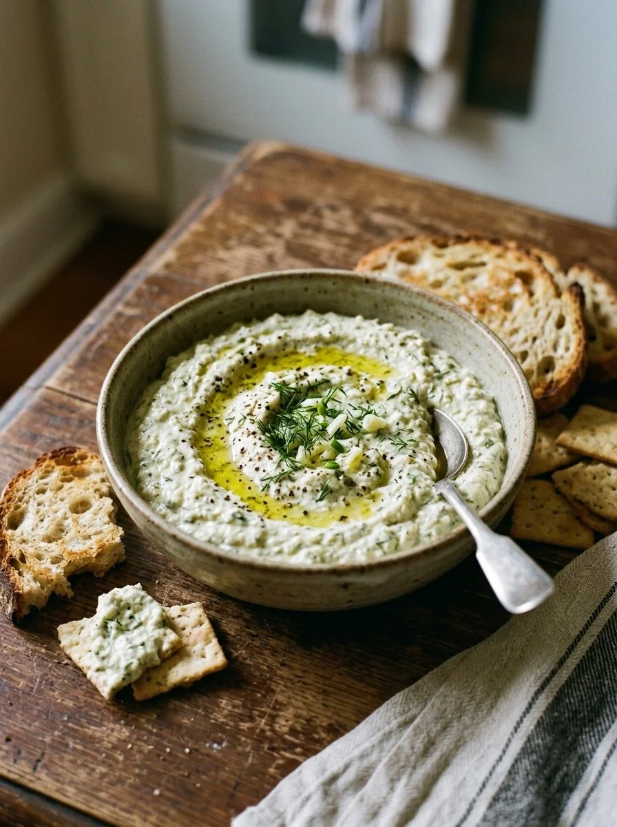 Creamy Garlic Scape Dip