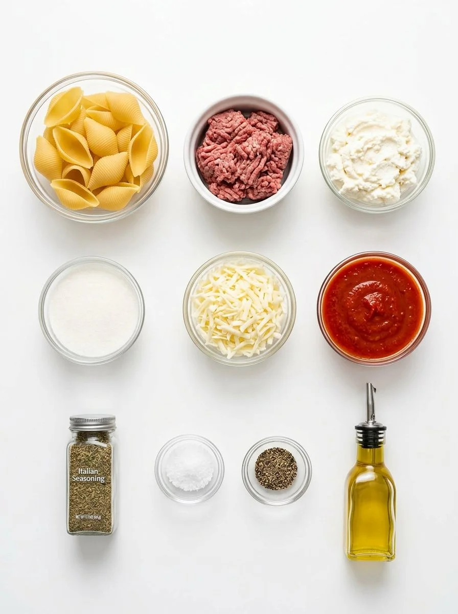 Easy & Cheesy Baked Beef and Ricotta Stuffed Shells