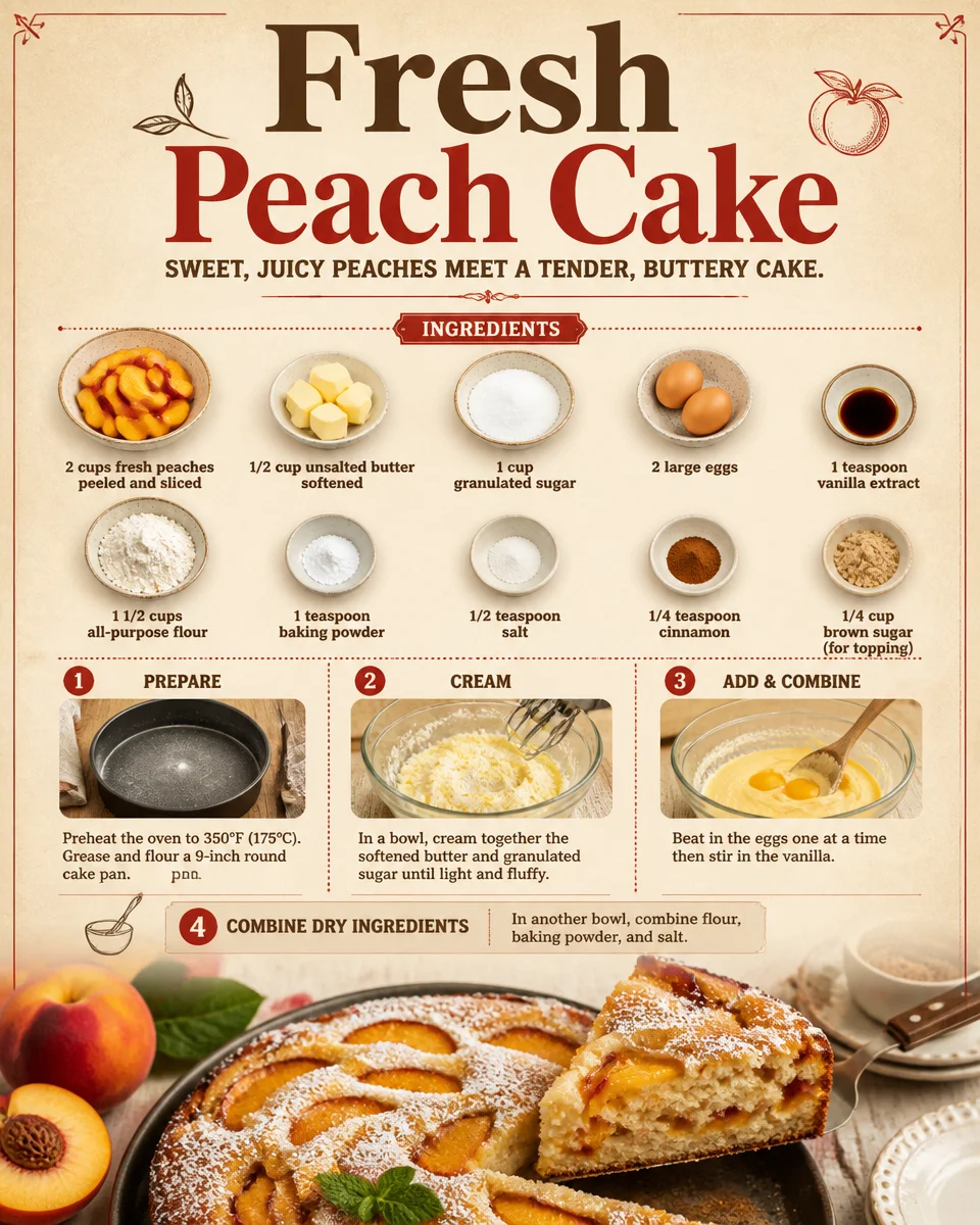 Fresh Peach Cake