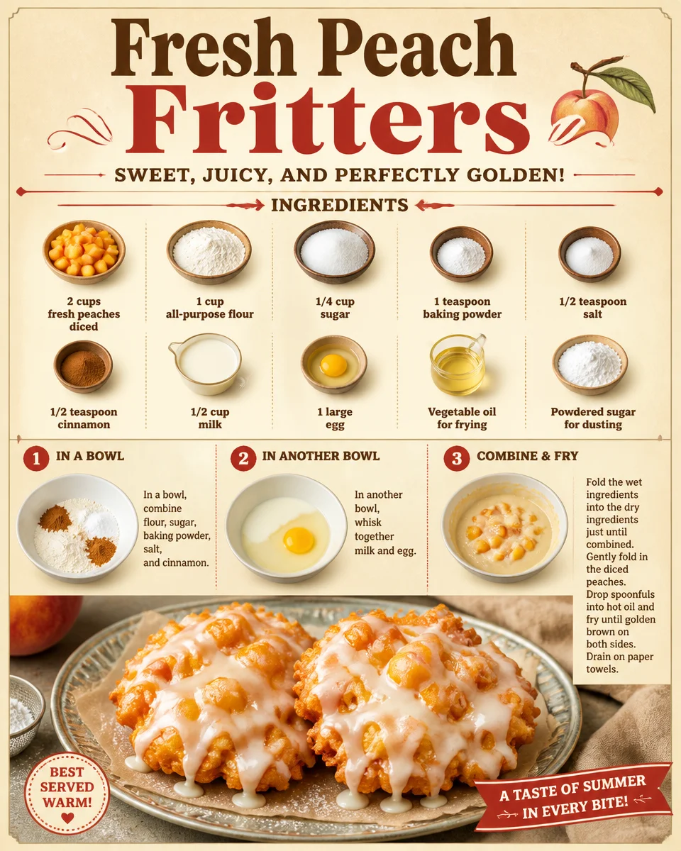 Fresh Peach Fritters
