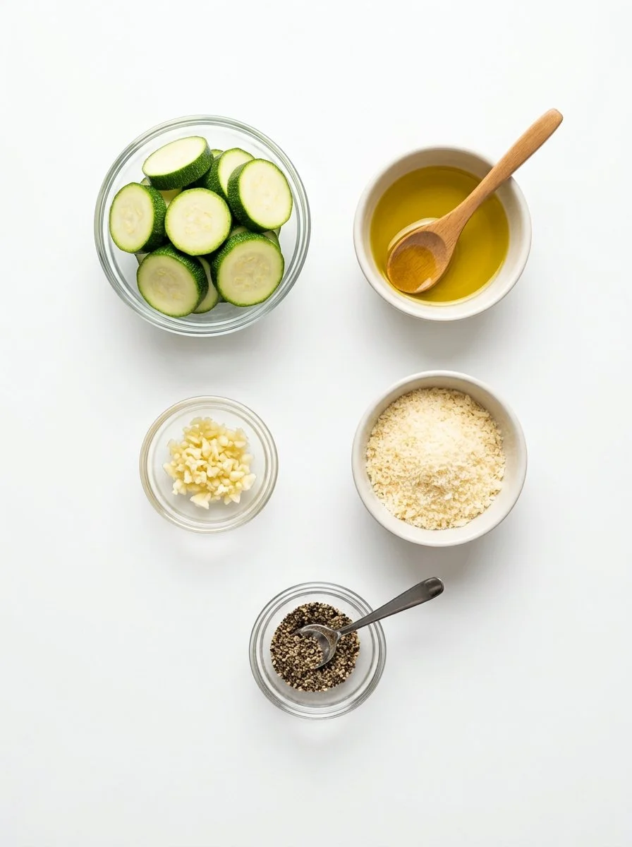 Garlic Parmesan Roasted Zucchini