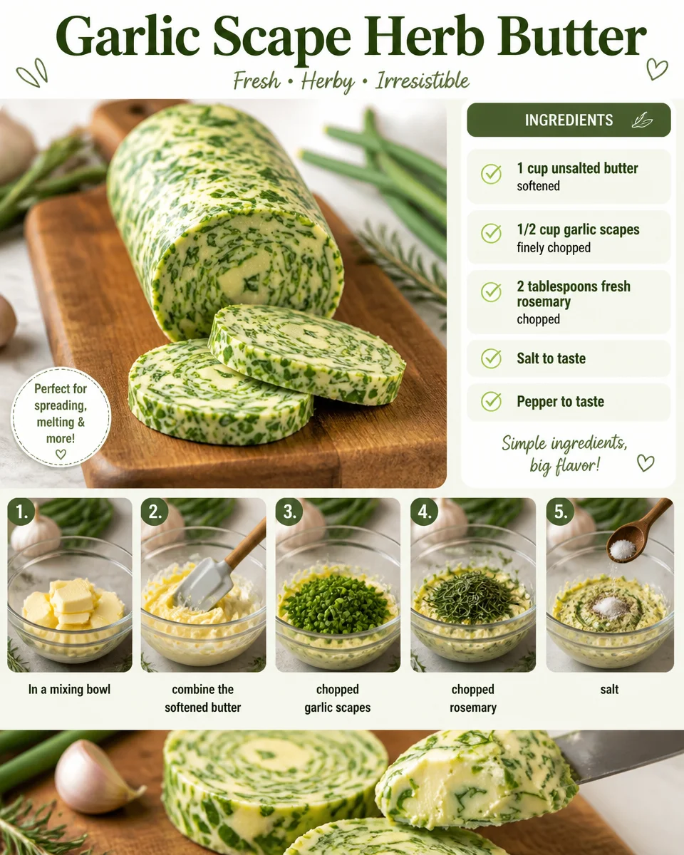 Garlic Scape Herb Butter