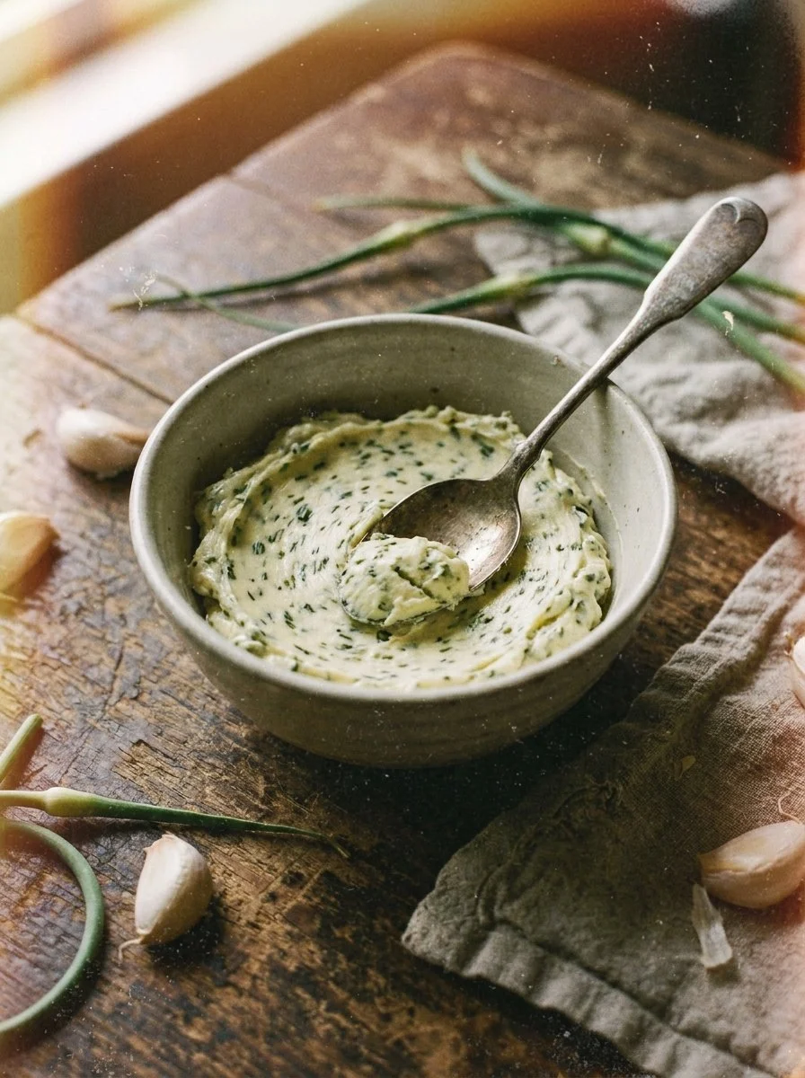 Garlic Scape Herb Butter