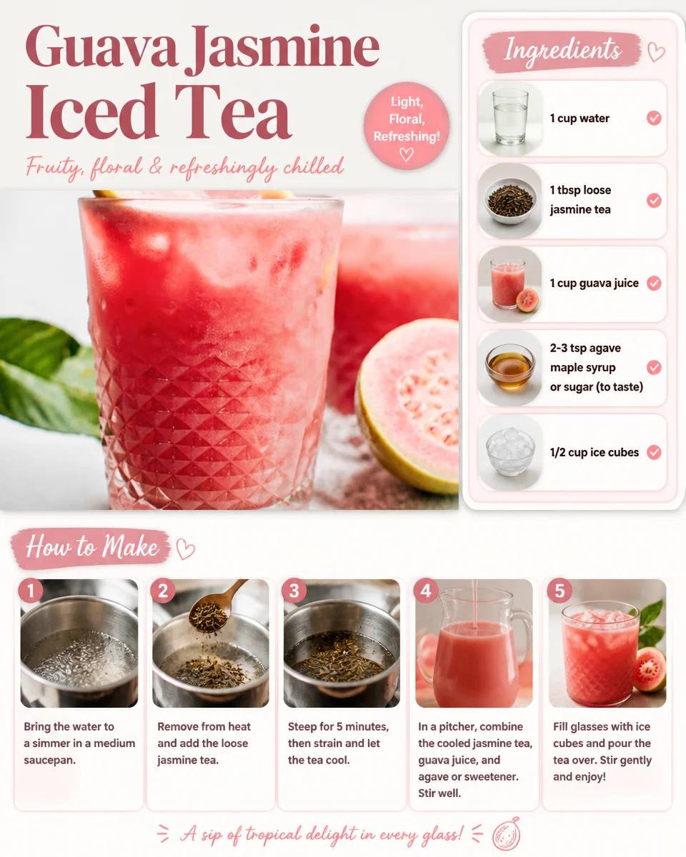 Guava Jasmine Iced Tea