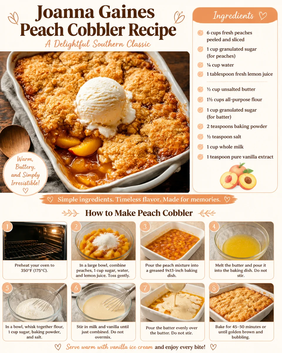 Joanna Gaines Peach Cobbler Recipe