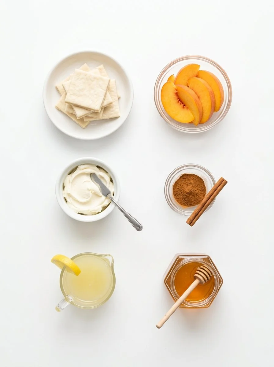 Mini Peach and Cream Cheese Tarts