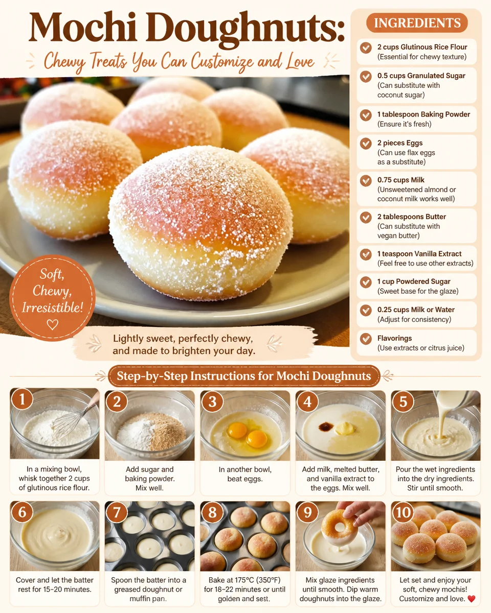 Mochi Doughnuts: Chewy Treats You Can Customize and Love