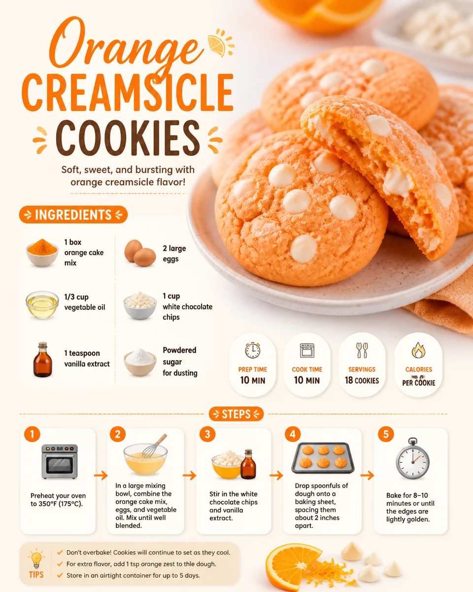 Orange Creamsicle Cookies