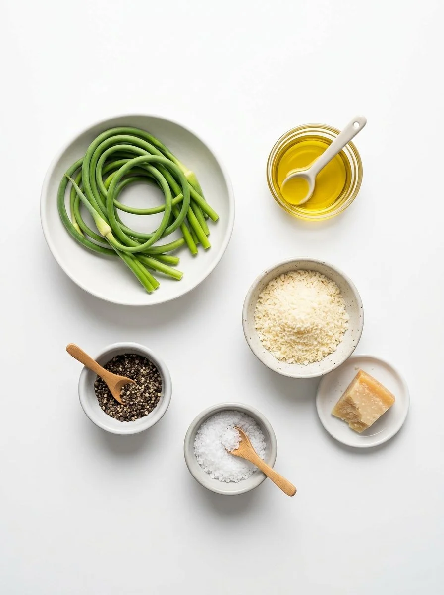 Oven-Roasted Garlic Scapes