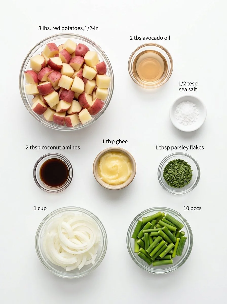 Roasted Potatoes with Garlic Scapes