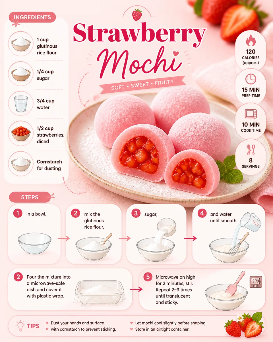 Strawberry Mochi
