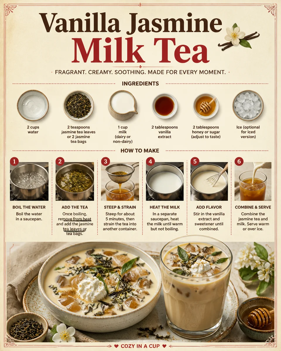 Vanilla Jasmine Milk Tea