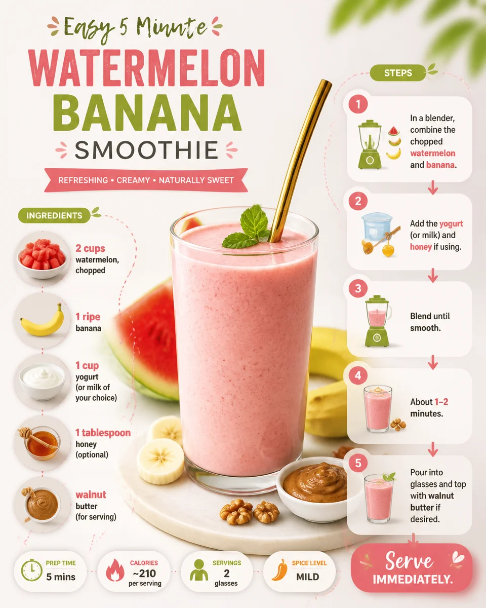 Watermelon Banana Smoothie
