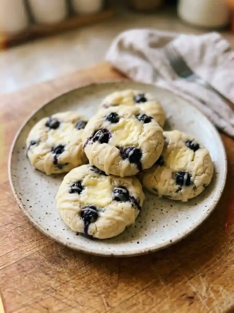 Heavenly Lemon Blueberry Cheesecake Cookies