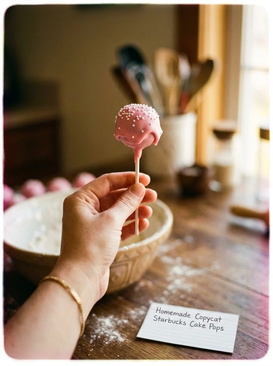 Homemade cake pops inspired by Starbucks recipe