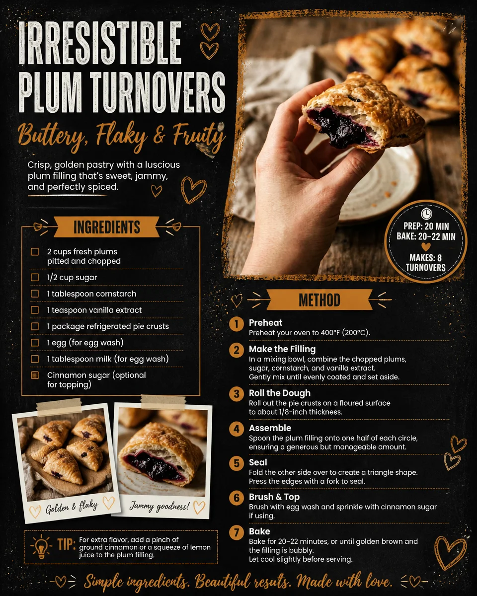Irresistible Plum Turnovers