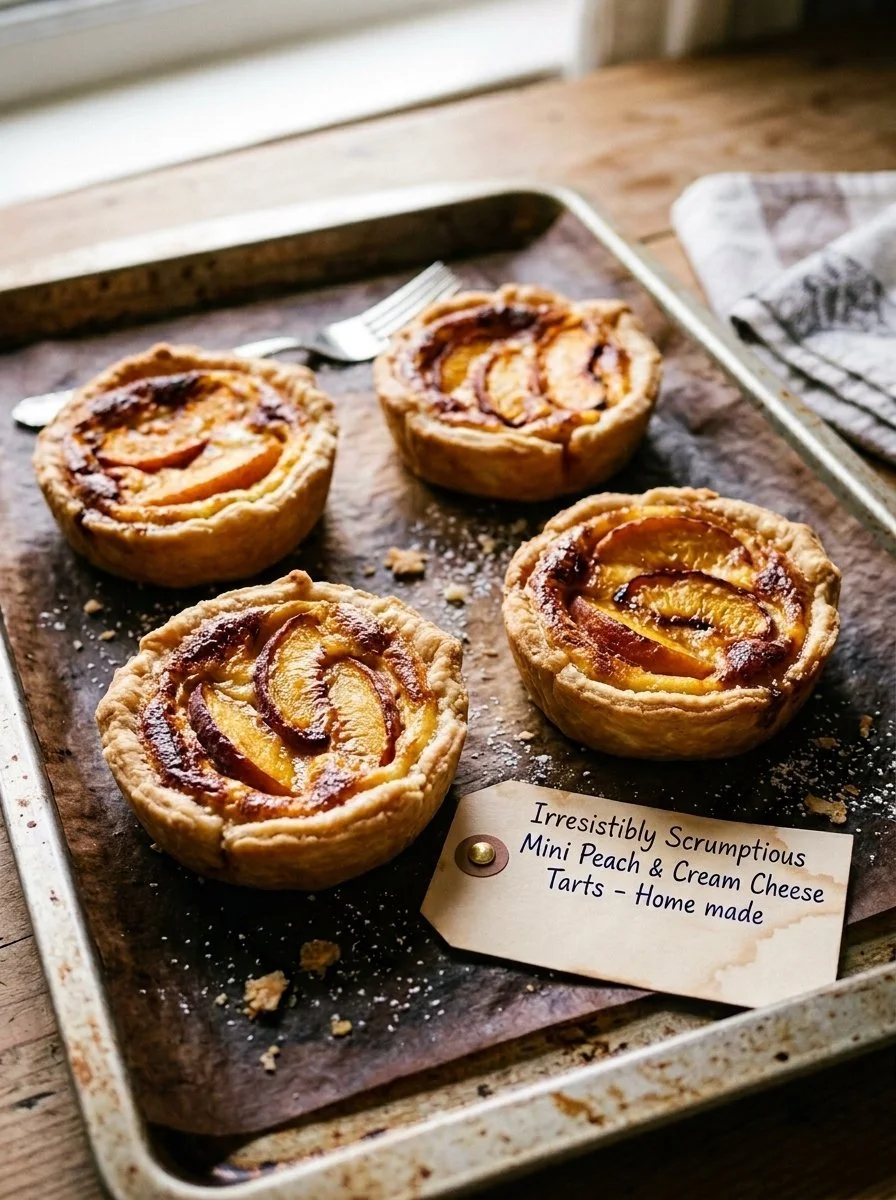 Irresistibly Scrumptious Mini Peach and Cream Cheese Tarts