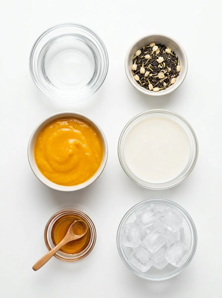 Refreshing Mango Jasmine Milk Tea