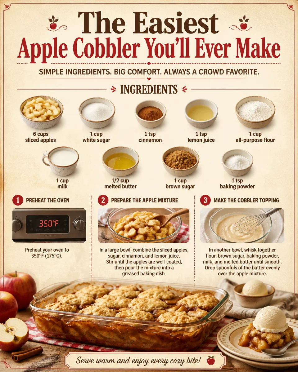 The Easiest Apple Cobbler You'll Ever Make
